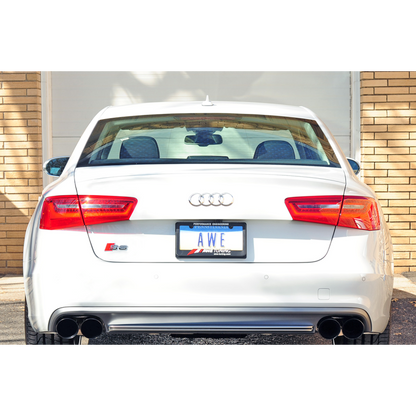 AWE Tuning Audi C7 / C7.5 S6 4.0T Track Edition Exhaust - Diamond Black Tips