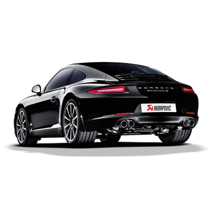 Akrapovič Slip-On Line Exhaust (Titanium) w/Titanium Tips - 2012-2015 Porsche 911 Carrera Cabriolet S/4/4S/GTS (991)