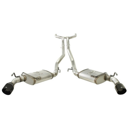 aFe MACHForce XP Exhaust 2.5in Stainless Steel CB/10-13 Chevy Camaro V6-3.6L (td) (gloss blk tip)