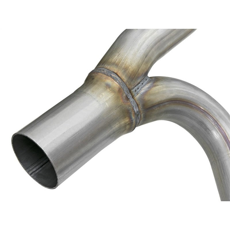 aFe POWER Twisted Steel Y-Pipe w/ Loop Relocation Pipe 12-18 Jeep Wrangler (JK) V6 3.6L