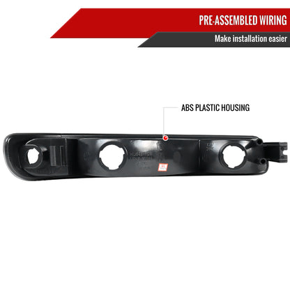 1999-2006 GMC Sierra/Yukon XL/SLT Dual Halo Projector Headlights & Bumper Lights (Glossy Black Housing/Smoked Lens)