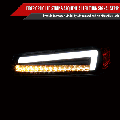 2004-2012 Chevrolet Colorado/GMC Canyon Full LED Bumper Corner Signal Lights (Chrome Housing/Clear Lens)