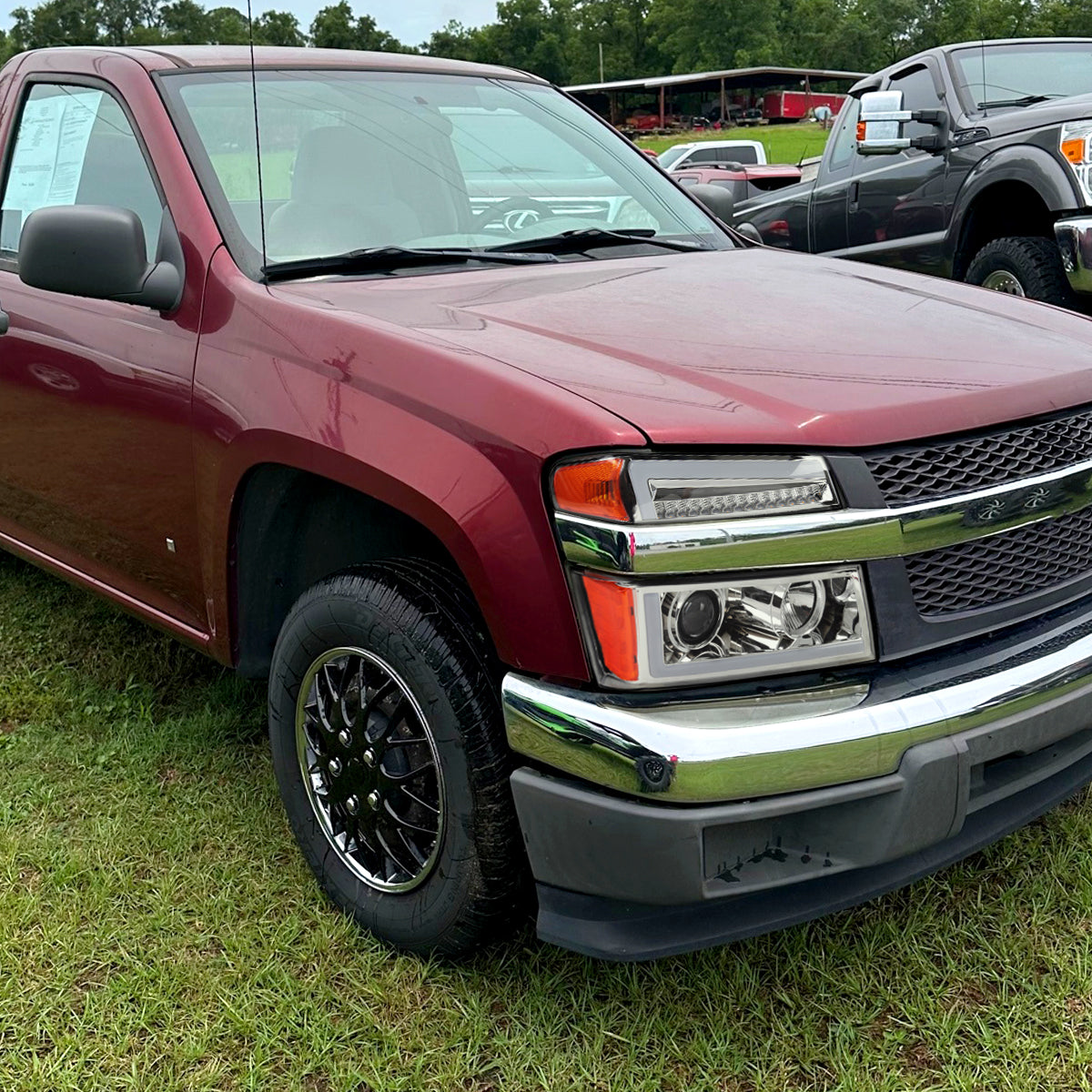 2004-2012 Chevrolet Colorado/GMC Canyon Full LED Bumper Corner Signal Lights (Chrome Housing/Clear Lens)