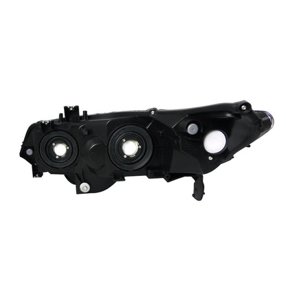 2006-2011 Honda Civic Coupe Factory Style Crystal Headlights (Chrome Housing/Clear Lens)