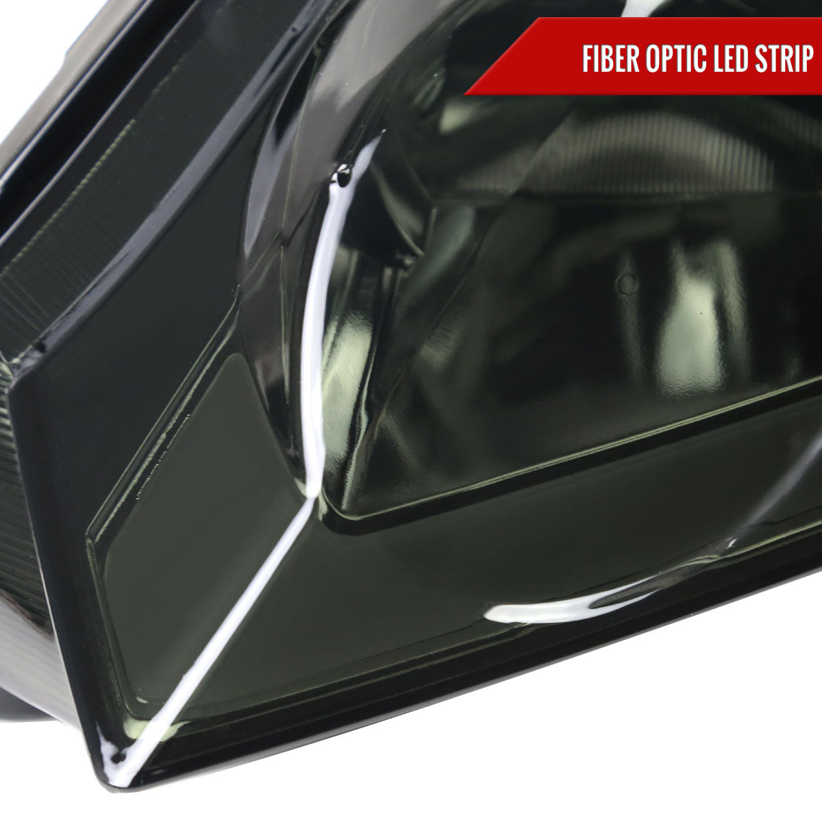 2006-2011 Honda Civic 4DR Sedan Factory Style Headlights w/ LED Strip (Chrome Housing/Smoked Lens)