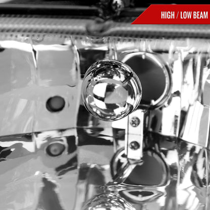 1997-2004 Dodge Dakota/ 1998-2003 Durango Crystal Headlights (Matte Black Housing/Clear Lens)