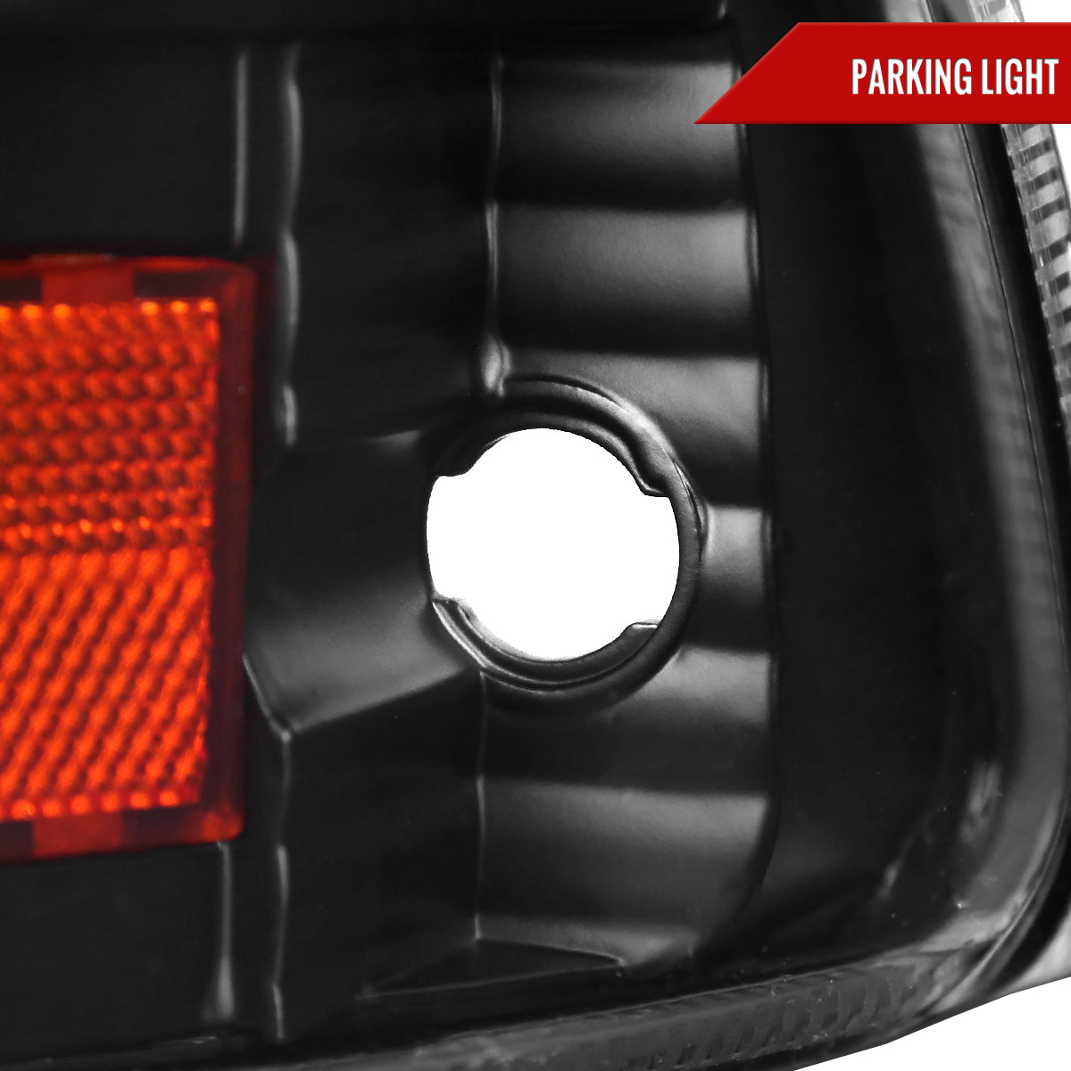 1997-2004 Dodge Dakota/ 1998-2003 Durango Crystal Headlights (Matte Black Housing/Clear Lens)