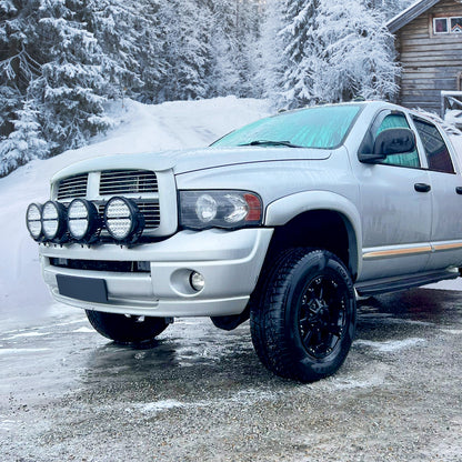 2002-2005 Dodge RAM 1500/ 2003-2005 RAM 2500 3500 Factory Style Headlights (Matte Black Housing/Clear Lens)