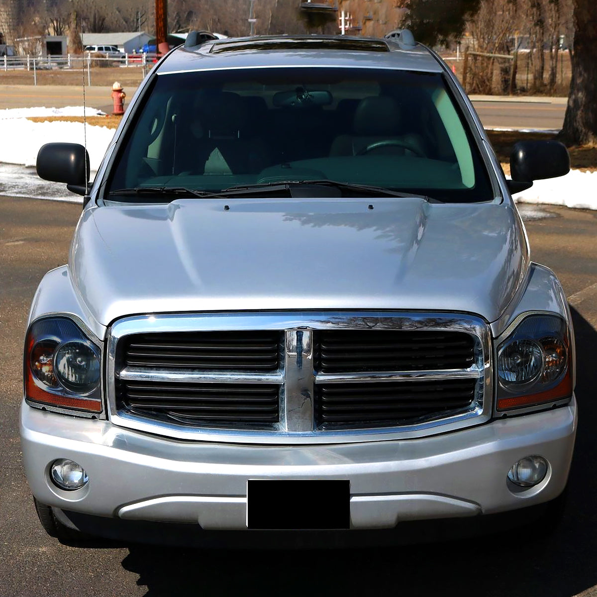 2004-2006 Dodge Durango Factory Style Headlights (Chrome Housing/Smoked Lens)