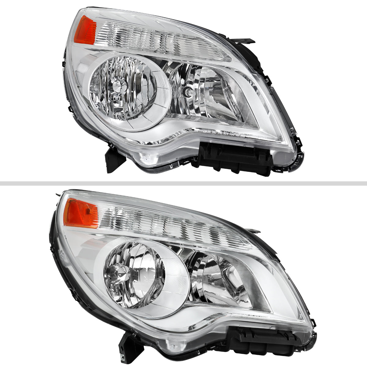 2010??2015 Chevrolet Equinox Passenger Side Factory Style Headlight (Chrome Housing / Clear Lens)