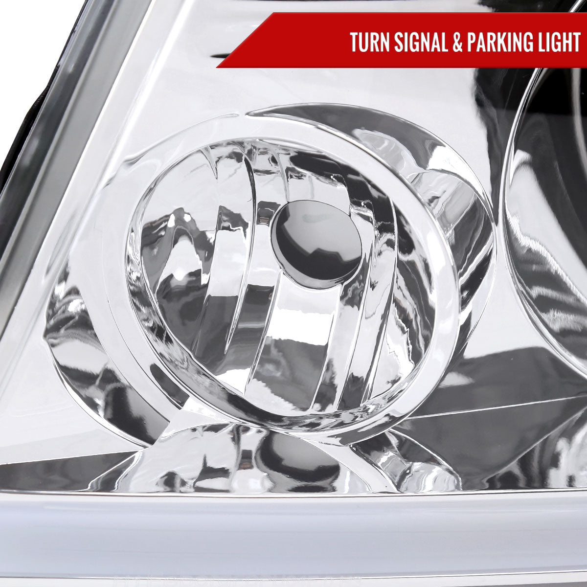 2004-2008 Ford F-150/ 2006-2008 Lincoln Mark LT LED Strip Factory Style Headlights (Chrome Housing/Clear Lens)