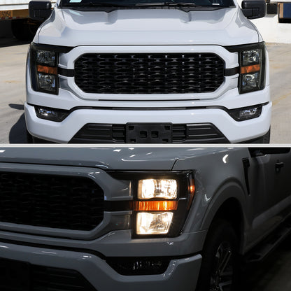 2021-2023 Ford F-150  Factory Style Headlight (Black Housing / Smoked Lens )