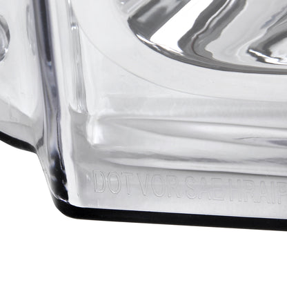 2008-2010 Ford F-250/F-350/F-450 Super Duty Factory Style Headlights w/ Amber Reflectors (Chrome Housing/Clear Lens)