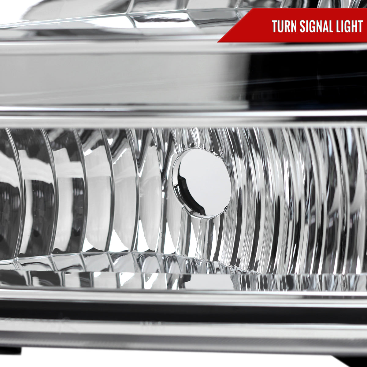 1999-2004 Ford Excursion/F-250/F-350/F-450/F-550 Crystal Headlights (Chrome Housing/Clear Lens)