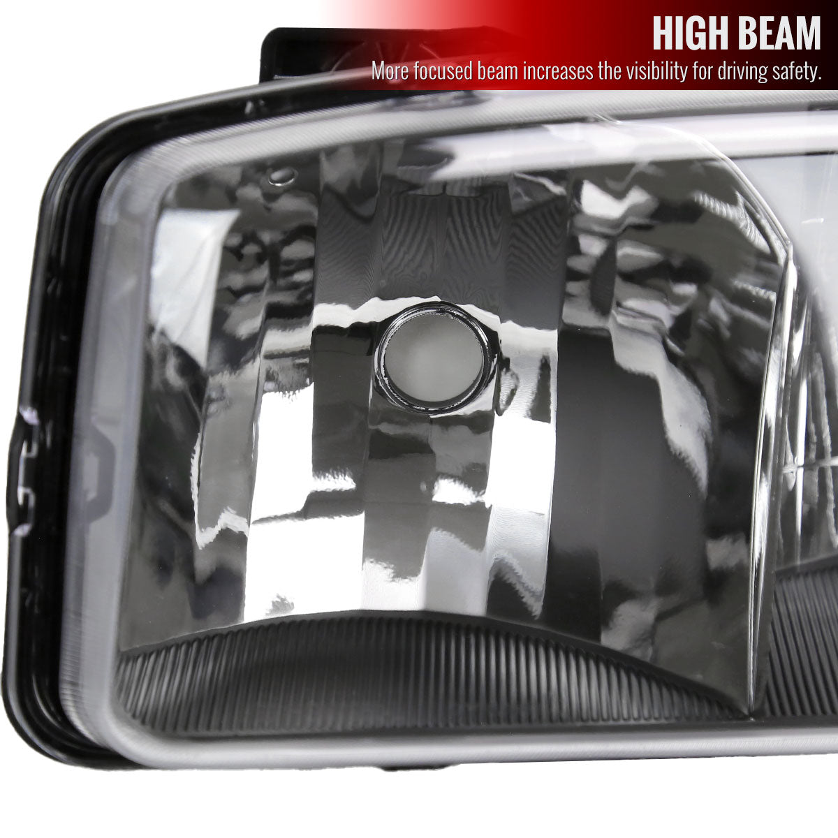 1999-2006 GMC Sierra/2007 Sierra Classic/2000-2006 Yukon/XL Factory Style Headlights with Amber Reflector (Matte Black Housing/Clear Lens)