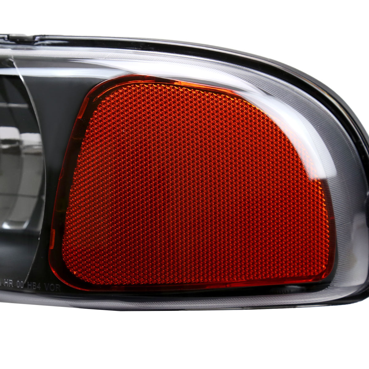 1999-2006 GMC Sierra/2007 Sierra Classic/2000-2006 Yukon/XL Factory Style Headlights with Amber Reflector (Matte Black Housing/Clear Lens)