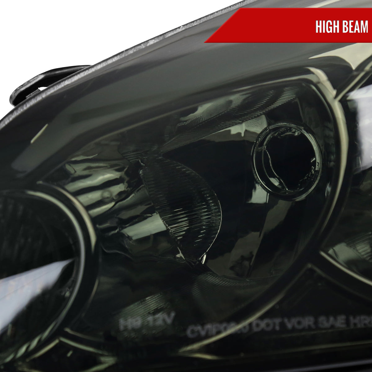 2006-2013 Chevrolet Impala/2006-2007 Monte Carlo/2014-2016 Impala Limited Factory Style Headlights w/ LED Strip (Chrome Housing/Smoked Lens)