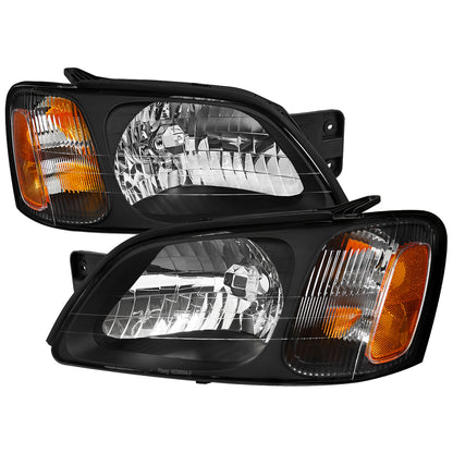 2000-2004 Subaru Legacy Brighton/2003-2006 Baja Sport Factory Style Headlights (Matte Black Housing/Clear Lens)