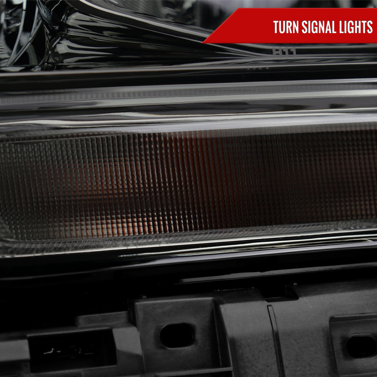 2019-2024 Dodge RAM 2500/3500/4500/5500 Factory Style Headlights (Chrome Housing/Smoked Lens)