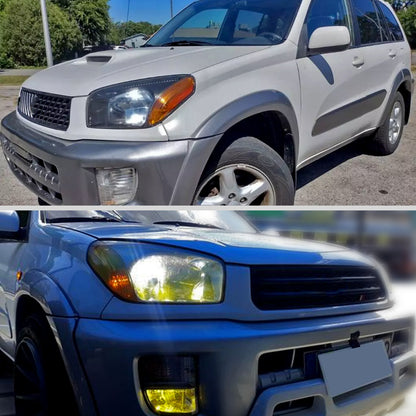 2001-2003 Toyota RAV4 Factory Style Headlights (Matte Black Housing/Clear Lens)