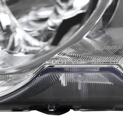 2002-2004 Acura RSX Factory Style Headlights w/ Amber Reflectors (Chrome Housing/Clear Lens)