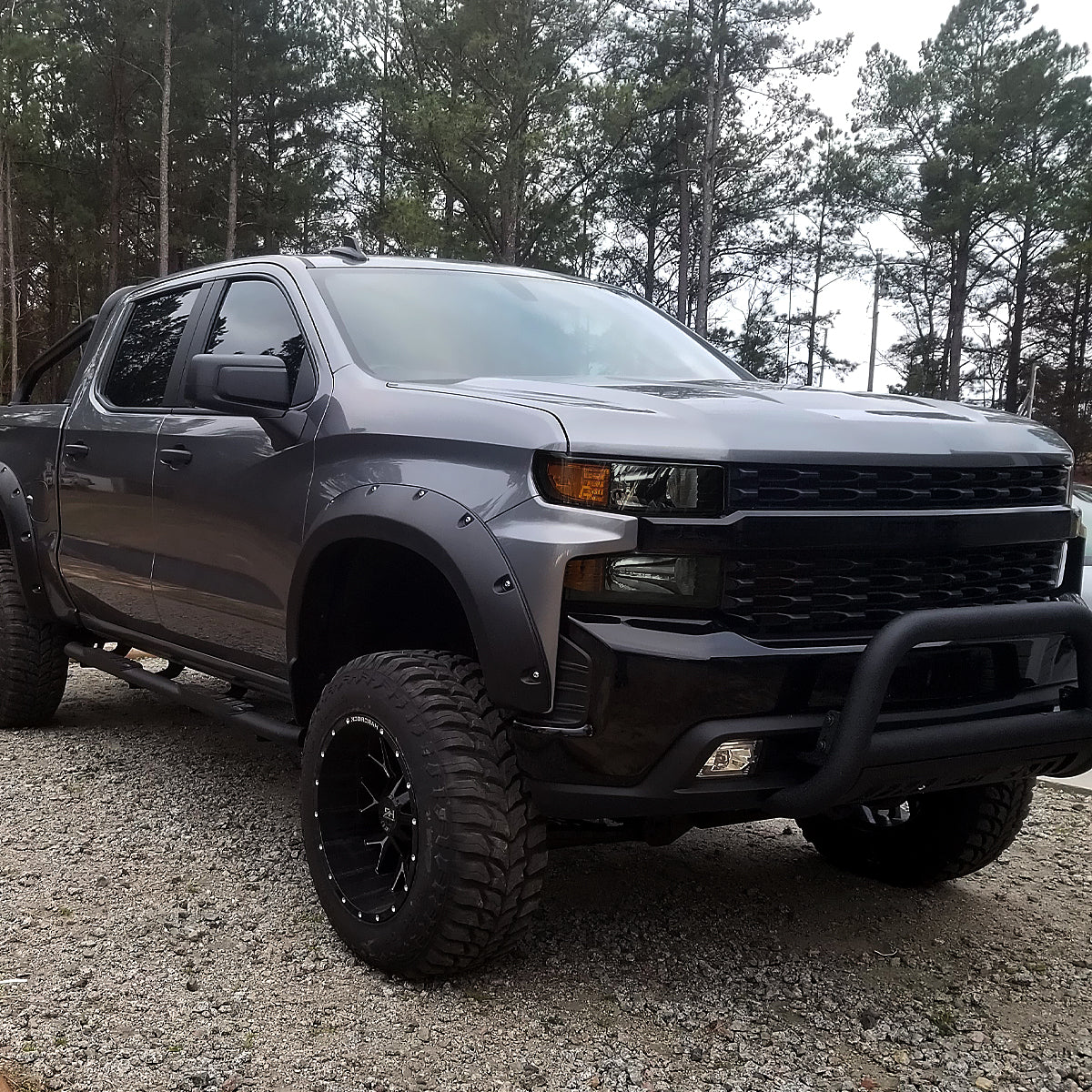 2019-2021 Chevrolet Silverado 1500 Factory Style Projector Headlight (Matte Black Housing/Smoked Lens)