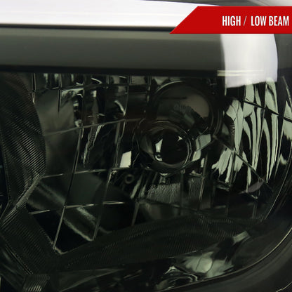2014-2021 Toyota Tundra LED Bar Factory Style Headlights (Chrome Housing/Smoked Lens)