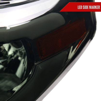2014-2021 Toyota Tundra LED Bar Factory Style Headlights (Chrome Housing/Smoked Lens)
