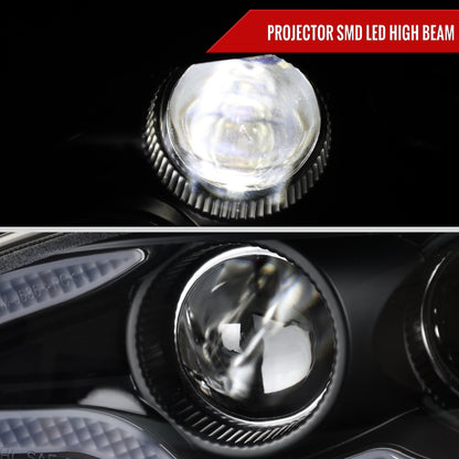 2019-2023 Ford Ranger XL XLT Factory Style Replacement Headlights with LED Bar Turn Signal (Chrome Housing / Clear Lens)
