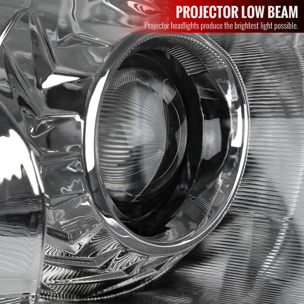 2013-2015 Nissan Altima Sedan Clear Lens Projector Headlight w/ Amber Reflector - Passenger Side Only