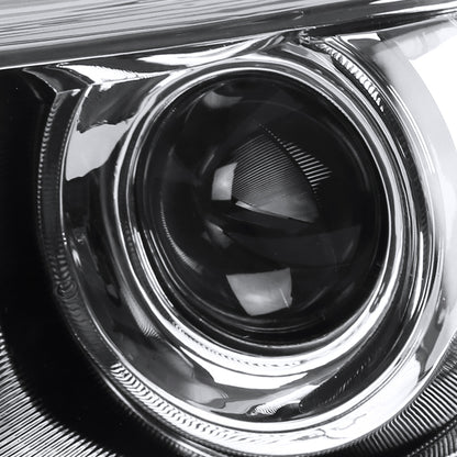 2015-2017 Toyota Camry Projector Headlight w/ Amber Reflector - Driver Side Only (Chrome Housing/Clear Lens)