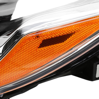 2015-2017 Toyota Camry Projector Headlight w/ Amber Reflector - Driver Side Only (Chrome Housing/Clear Lens)