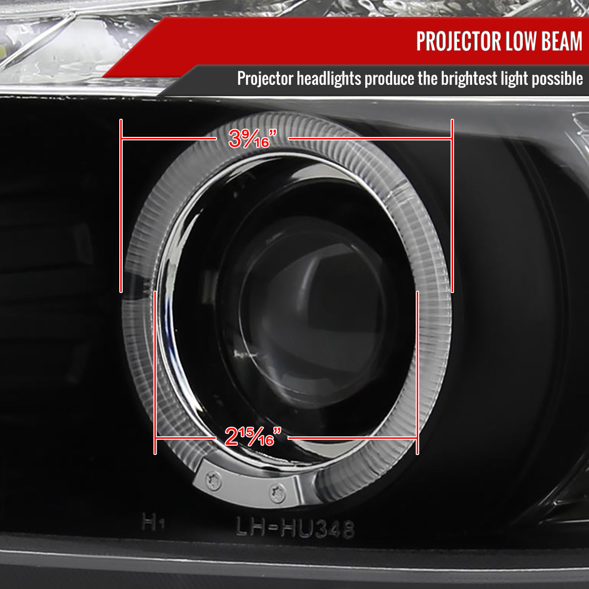 2006-2008 BMW E90 3 Series Sedan Dual Halo Projector Headlights w/ LED Light Strip & LED Turn Signal Lights (Matte Black Housing/Clear Lens)