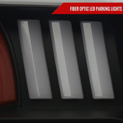 2015-2017 Ford F-150 LED Bar Projector Headlights - RS (Black Housing/Smoked Lens)
