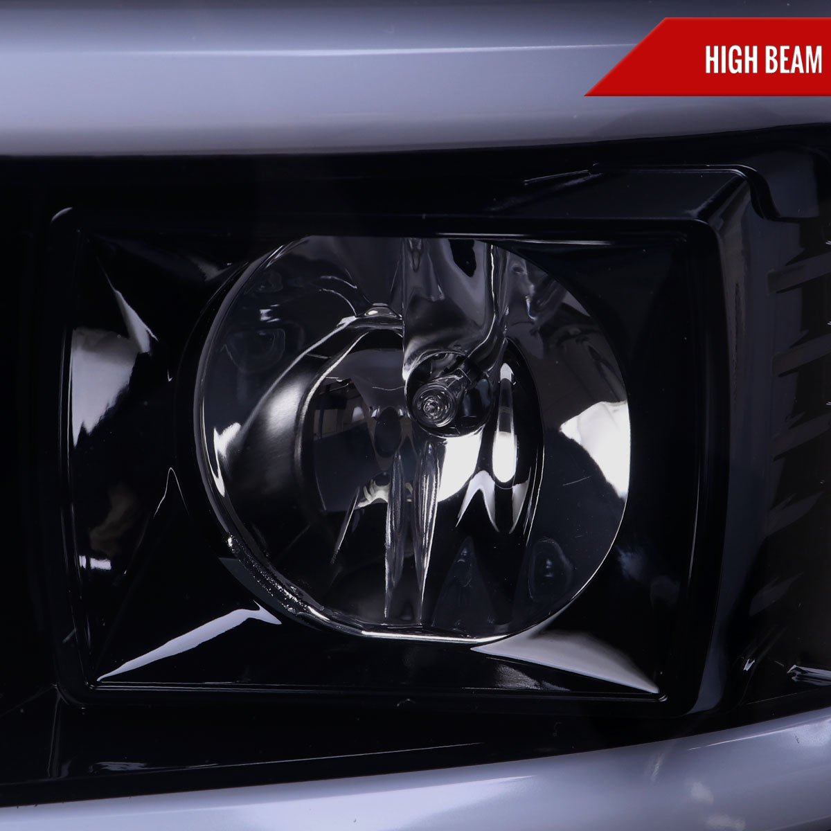 2008-2010 Ford F-250/F-350/F-450/F-550 LED Sequential Turn Signal Bar Projector Headlights (Glossy Black Housing/Smoked Lens)