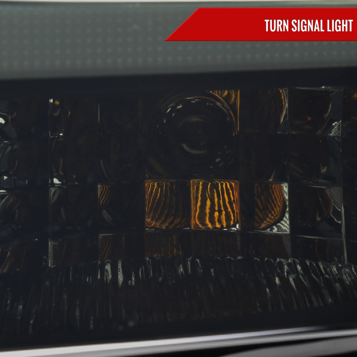 2008-2010 Ford F-250/F-350/F-450/F-550 Super Duty Projector Headlights w/ LED Sequential Turn Signal (Matte Black Housing/Smoked Lens)