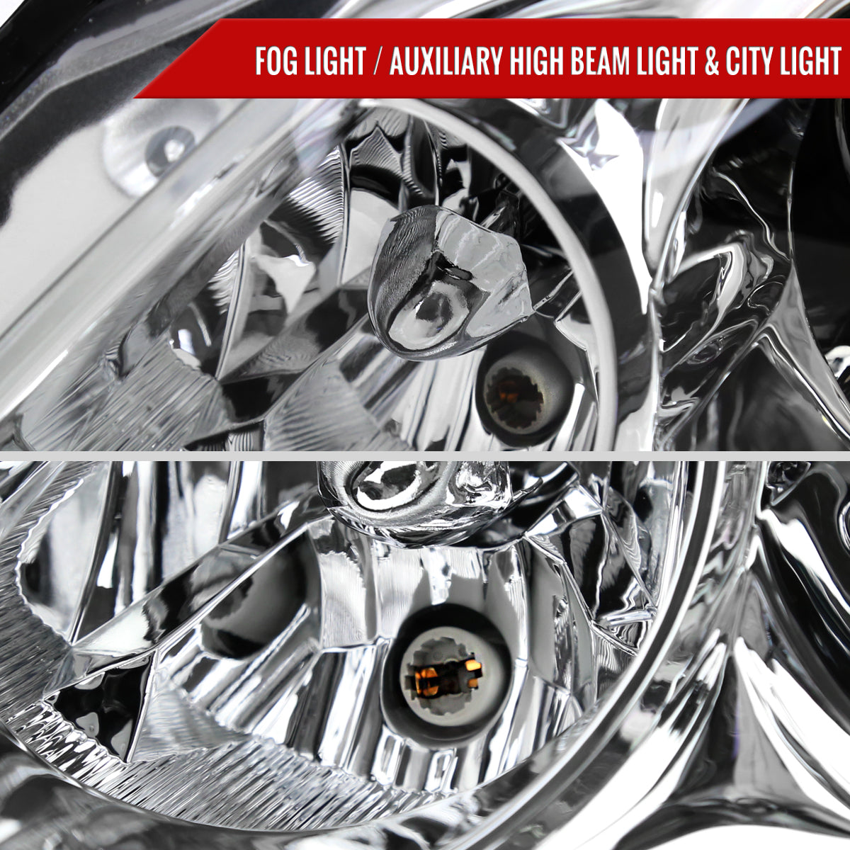 2008-2013 Infiniti G37/2014-2015 Q60 2 Door Coupe/Convertible Factory Style Projector Headlights (Chrome Housing/Clear Lens)