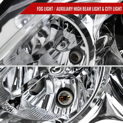 2008-2013 Infiniti G37/2014-2015 Q60 2 Door Coupe/Convertible Factory Style Projector Headlights (Chrome Housing/Clear Lens)
