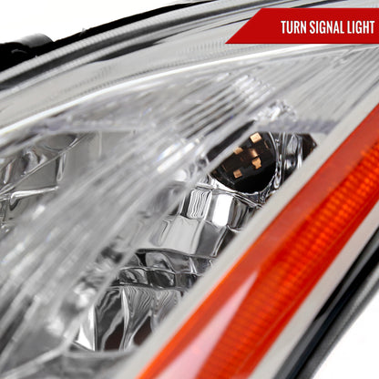 2008-2013 Infiniti G37/2014-2015 Q60 2 Door Coupe/Convertible Factory Style Projector Headlights (Chrome Housing/Clear Lens)