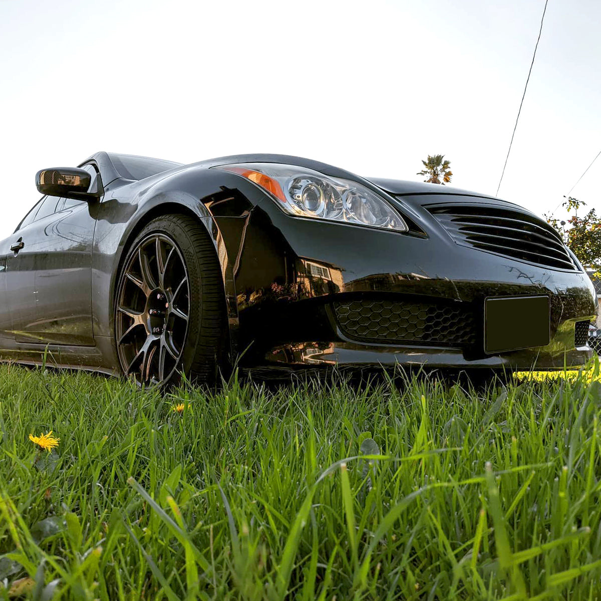 2008-2013 Infiniti G37/2014-2015 Q60 2 Door Coupe/Convertible Factory Style Projector Headlights (Chrome Housing/Clear Lens)