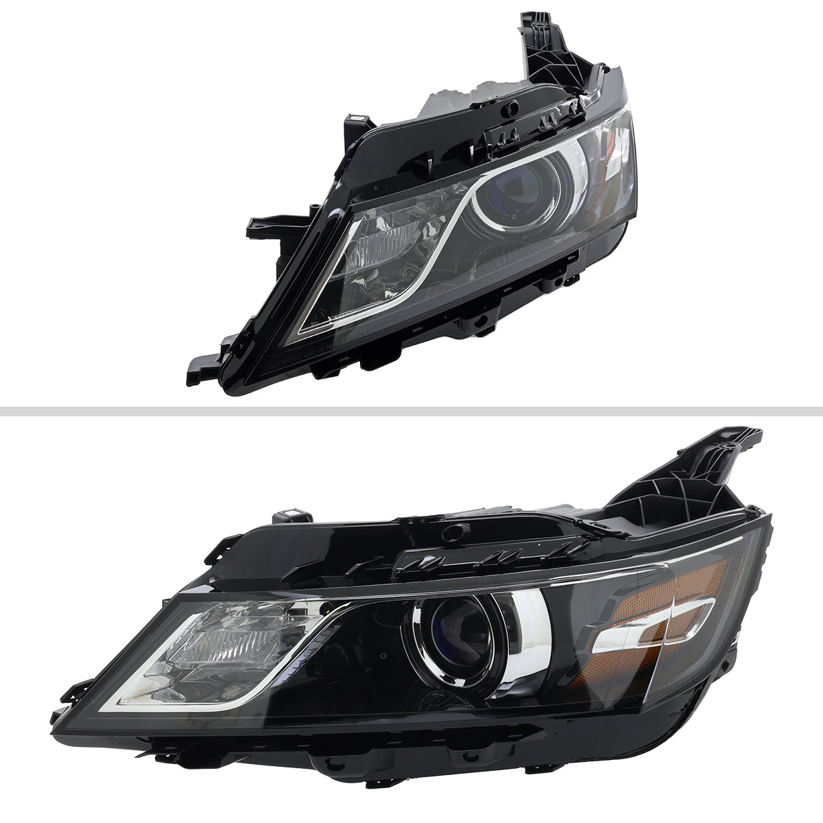 2014-2020 Chevy Impala Factory Style Projector Headlights (Jet Black Housing / Clear Lens)