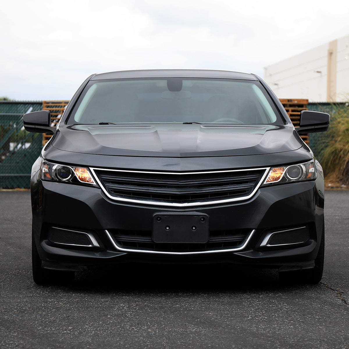 2014-2020 Chevy Impala Factory Style Projector Headlights (Jet Black Housing / Clear Lens)