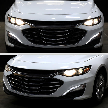 2019-2024 Chevrolet Malibu Factory Style Projector Left Driver Side Headlight (Glossy Black Housing/Clear Lens)