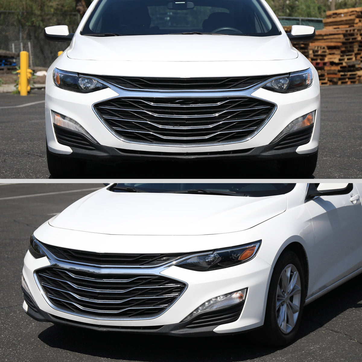 2019-2024 Chevrolet Malibu Factory Style Projector Headlights (Glossy Black Housing/Clear Lens)