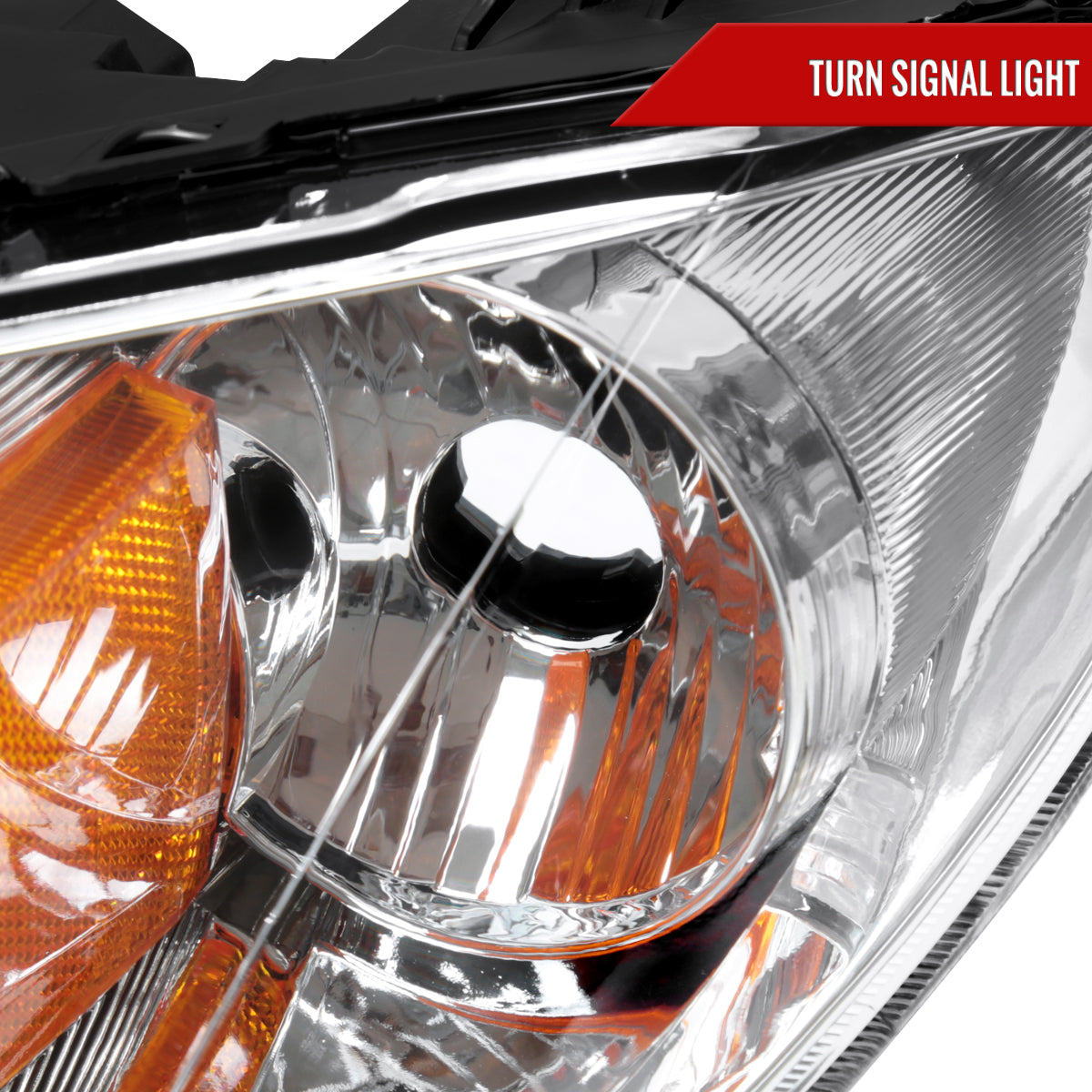2004-2009 Mazda 3 Sedan Projector Style Headlights (Chrome Housing/Clear Lens)