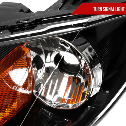 2004-2009 Mazda 3 Sedan Projector Style Headlights (Matte Black Housing/Clear Lens)