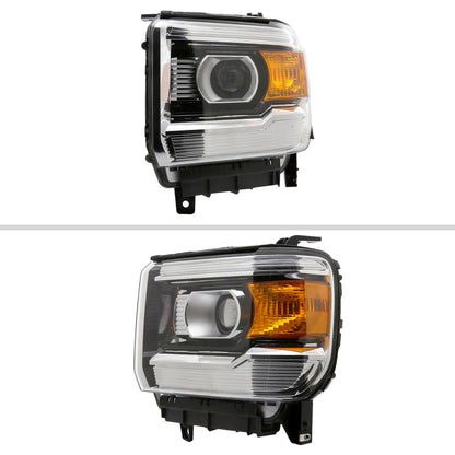 2014-2019 GMC Sierra 1500/2500HD/3500HD Clear Lens Projector Headlights - Driver Side Only