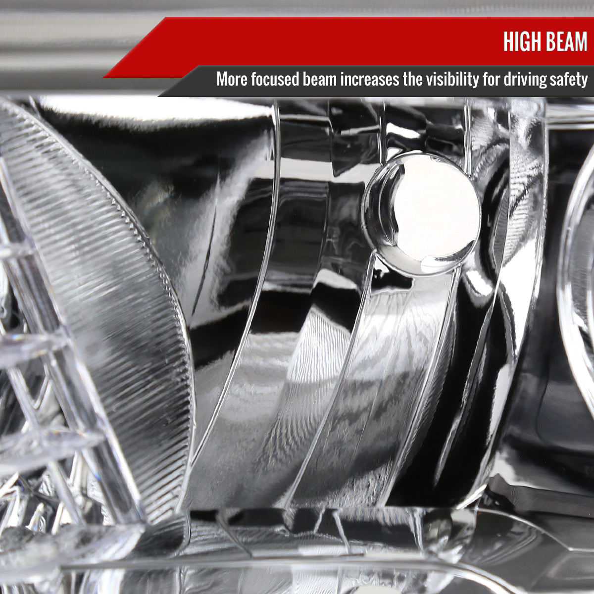 2016-2023 Toyota Tacoma Chrome Housing Clear Lens Projector Headlight - Driver Side Only