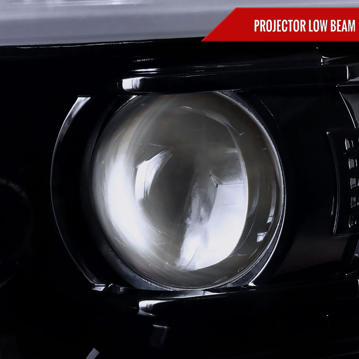 2015-2020 Chevrolet Tahoe Suburban/ 2016-2019 Suburban 3500HD LED C-Bar Projector Headlights w/ LED Turn Signal Lights (Glossy Black Housing/Smoked Lens)