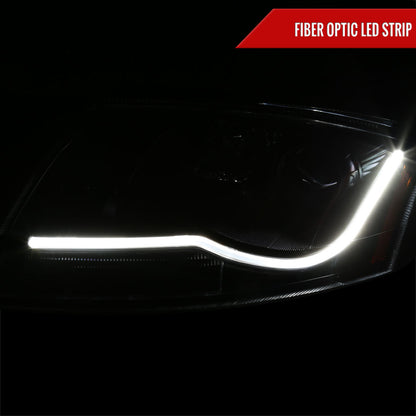 1999-2006 Audi TT LED Bar Projector Headlights (Matte Black Housing/Clear Lens)